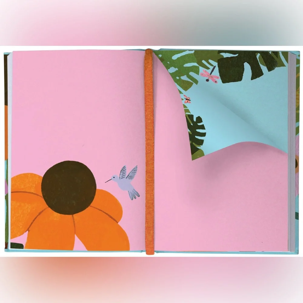 Illustrated Journal - gorgeous floral illustrations – 272 Pages, Amazing Gift!